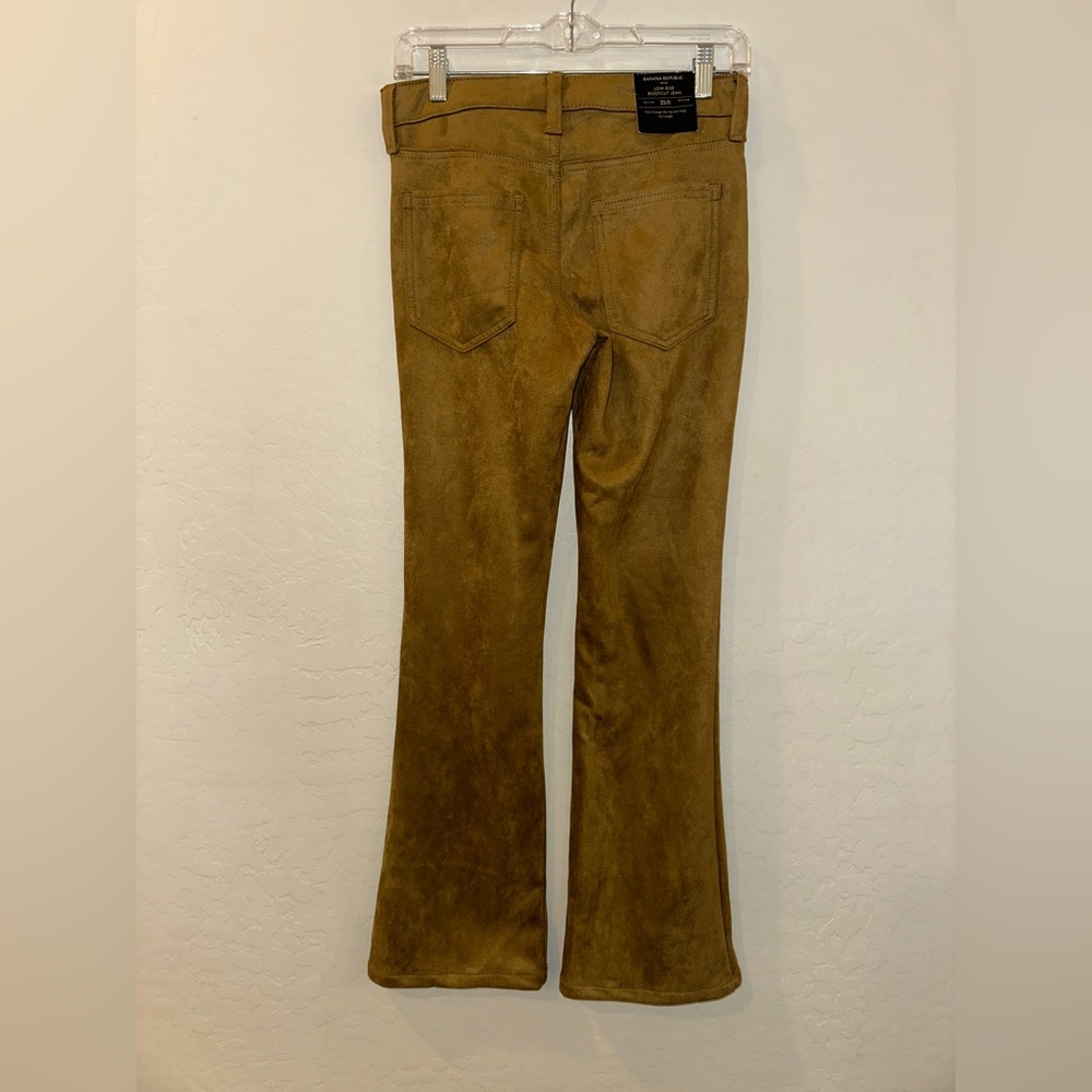 Banana Republic VEGAN SUEDE low rise bootcut jeans Fall 2023 New‎ with tag 25/0 - Picture 8 of 13
